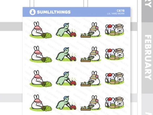Lil' Yard Work | Sticker Sheet