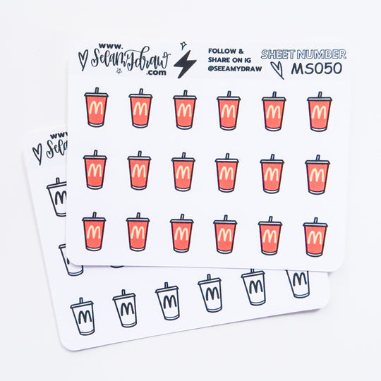 More Bevvies - McDs | Mini Sticker Sheet