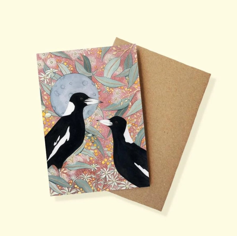 Magpie Moon | Greeting Card