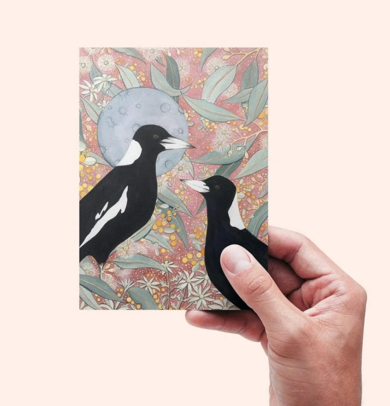 Magpie Moon | Greeting Card