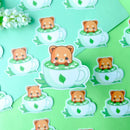 Red Panda Matcha Latte | Vinyl Sticker