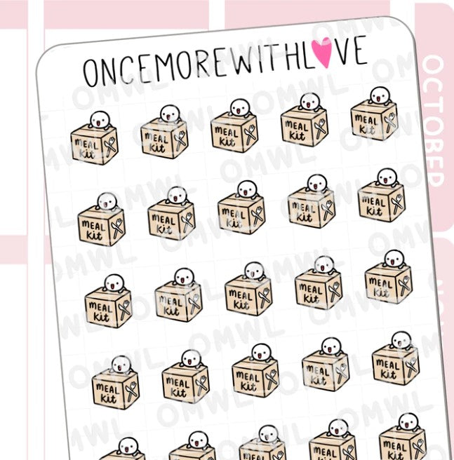 Meal Kit (Cardboard) | Sticker Sheet