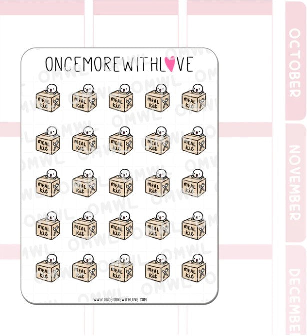 Meal Kit (Cardboard) | Sticker Sheet