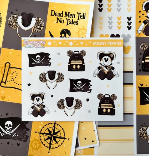 Mickey Pirates | Sticker Sheet