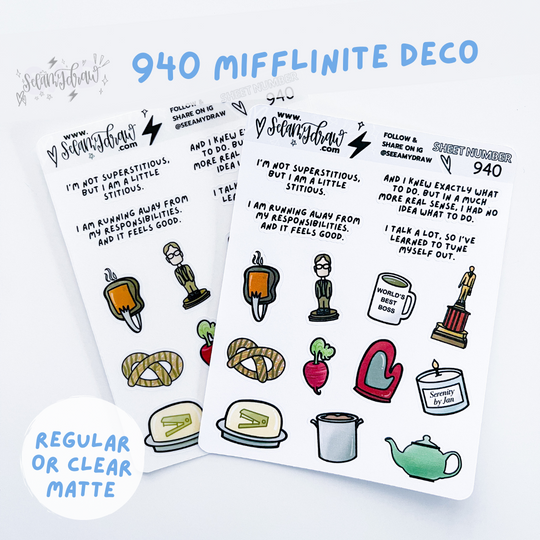 Mifflinite Deco | Sticker Sheet