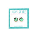 Enamel Dinosaur - Mint | Earrings
