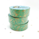 Minty Blue Sugar Bun & Sushi Pattern | Washi