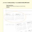 Months for Yearly Overview (A5W) | Sticker Sheet