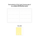 Months for Yearly Overview (A5W) | Sticker Sheet