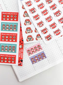 Mei Mood Tracker (Red/Green) | Sticker Sheet
