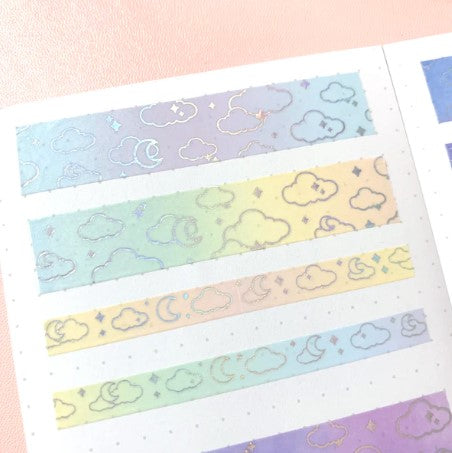 Rainbow Gradient Moonlight | Washi (Set of 2)