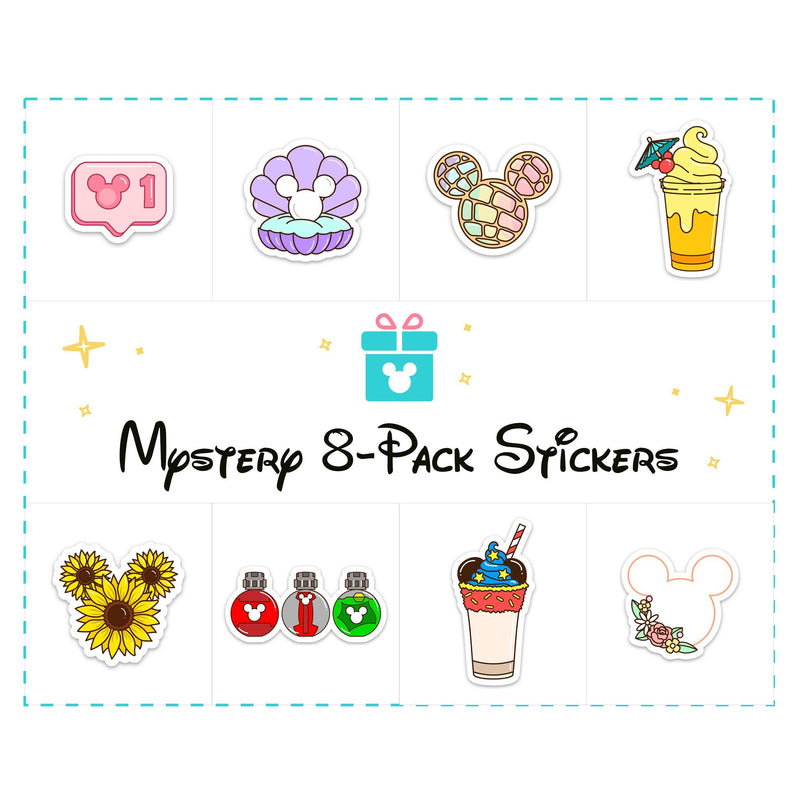 Mystery 8 Pack Random Stickers | Wish Upon Magic