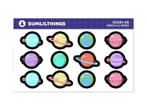 Need A Lil' Space  | Deco Sticker Sheet