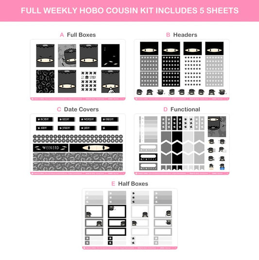 Ninja 2.0 | Hobonichi Cousins Sticker Kit