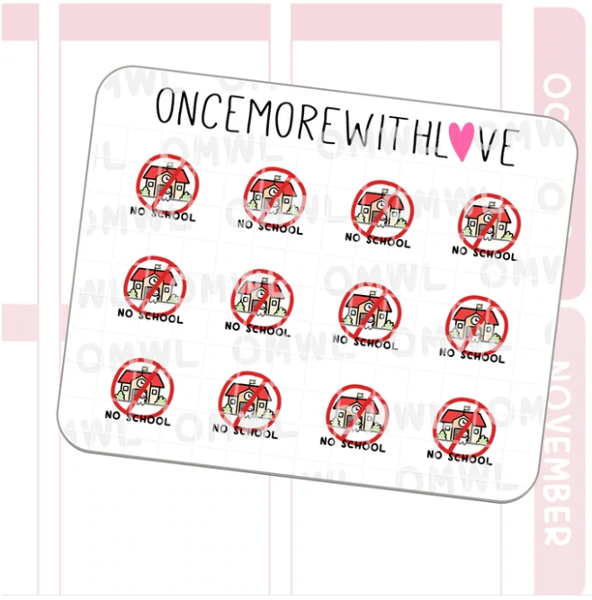 Mini BTS - No School | Sticker Sheet