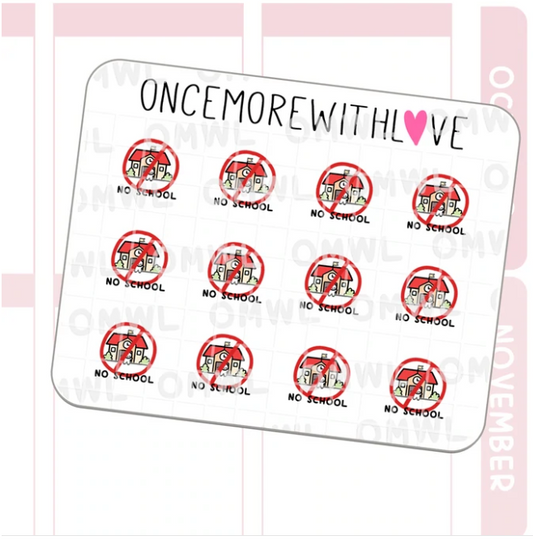 Mini BTS - No School | Sticker Sheet