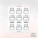 Note Planner | Sticker Sheet