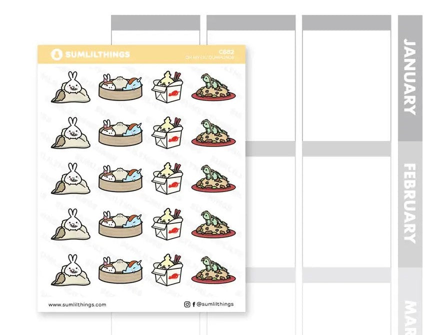Oh My Lil' Dumpling | Sticker Sheet