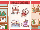Sea Otter House Chores | Sticker Sheet