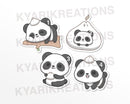 Cute Panda Dumpling | Stickers