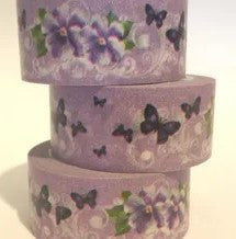 Pansies and Butterflies | Washi