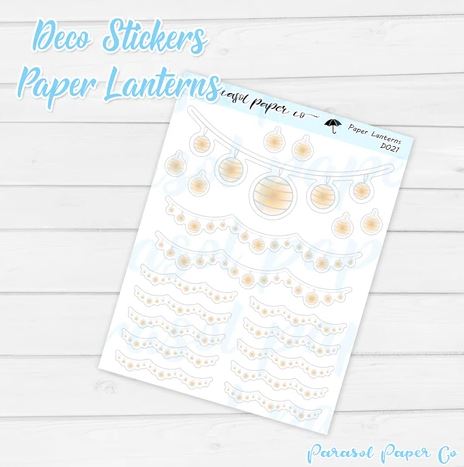 Paper Lanterns | Sticker Sheet