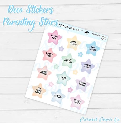 Parenting Stars | Sticker Sheet