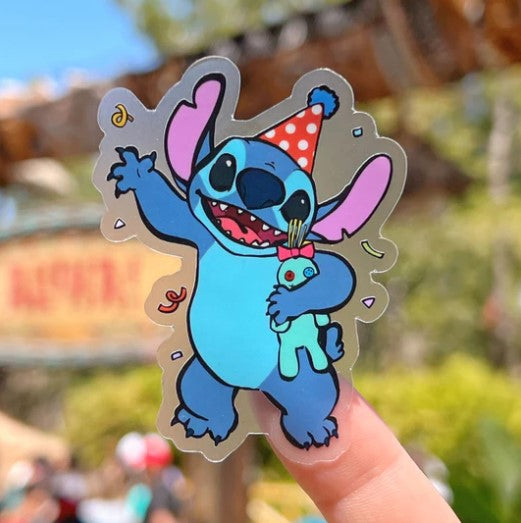Party Stitch | Transparent Sticker