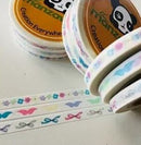 Pastel Trio - Bows, Moustaches, Flowers | Washi (set of 3)