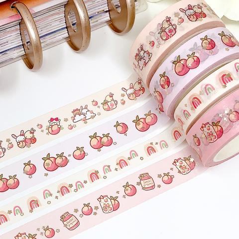 Peachy | Washi (set of 4)