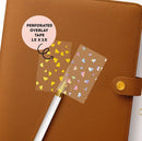 Foiled Hearts -Full Box Perforated Overlay