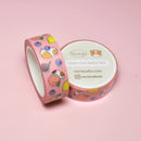 Pink Guinea Pig and Fruits | Washi