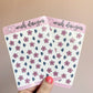 Pink & Navy Flowers | Sticker Sheet