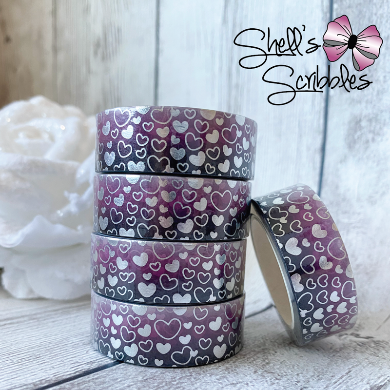 Pink Ombre Hearts | Washi