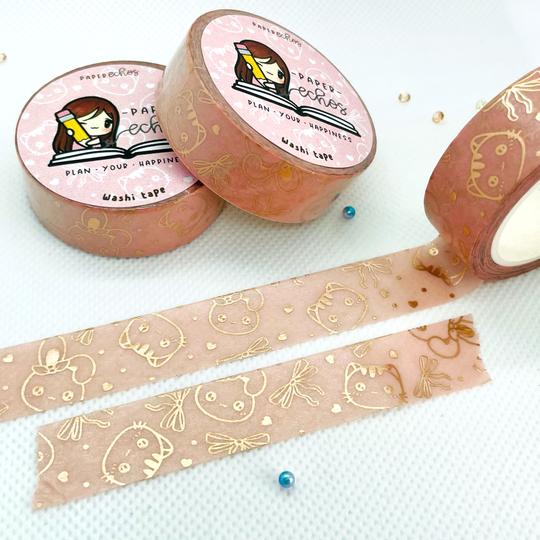 Pink Sugar Bun & Sushi Pattern | Washi
