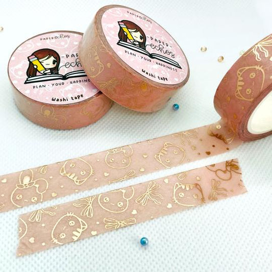 Pink Sugar Bun & Sushi Pattern | Washi