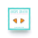Pizza Slice | Enamel Earrings