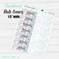 Planner Girl Date Covers | Sticker Sheet