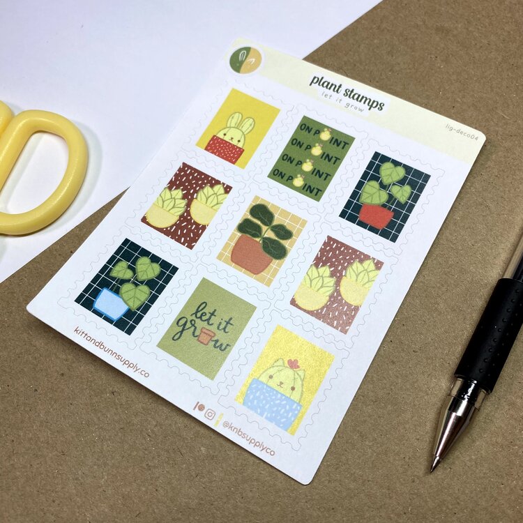Plant Stamps | Sticker Sheet