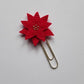 Christmas Poinsettia | Planner Clip