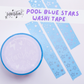 Pool Blue SAD Stars | Washi