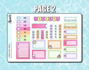 Pool Party | Hobonichi Cousin Kit