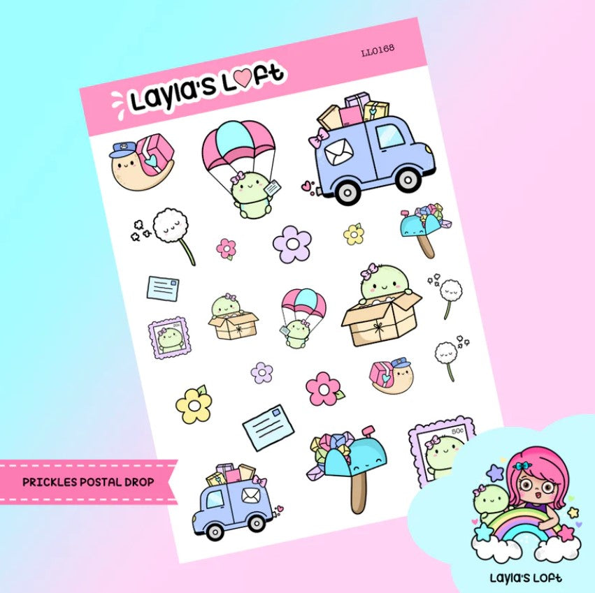 Prickles Postal Drop | Sticker Sheet – Stickie Planning