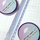 Purple-Blue Sparkle Foiled | Washi