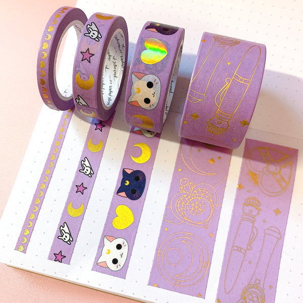 Purple Moon Princess | Washi (Set of 4)