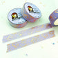 Purple Sugar Bun & Sushi Pattern | Washi
