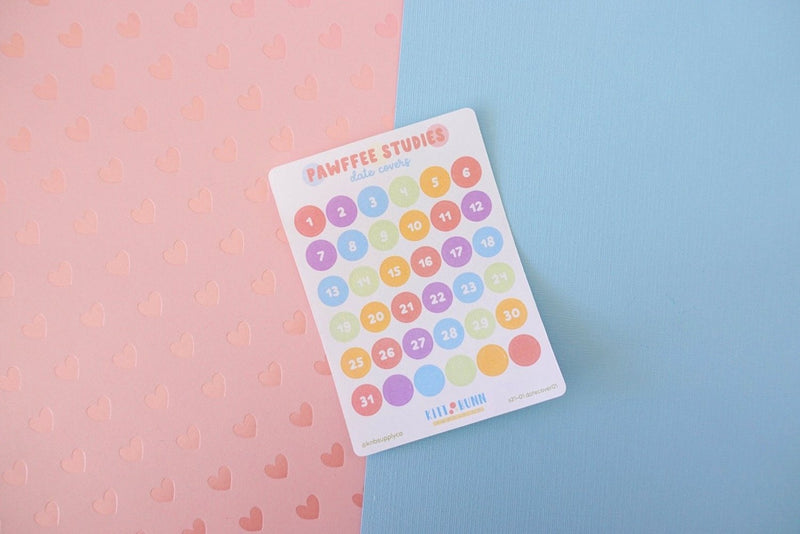 Rainbow Date Covers | Sticker Sheet