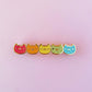 Rainbow Glitter Faces | Enamel Pin
