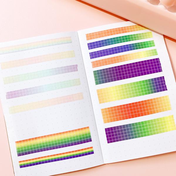 Rainbow Grid | Washi Set