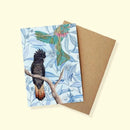 Red Tail Black Cockatoo | Greeting Card